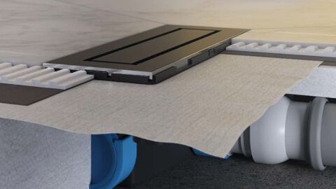 DallFlex Ablaufgehäuse für Duschrinnen bodengleicher Duschen