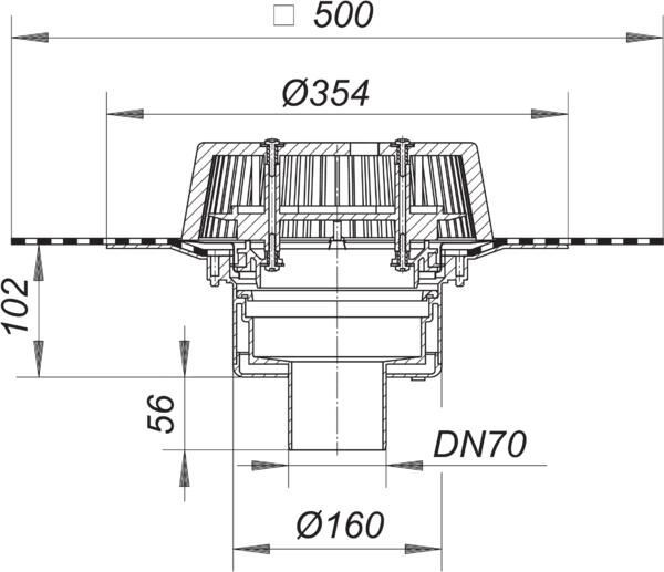DALLMER SuperDrain 62 Dachablauf