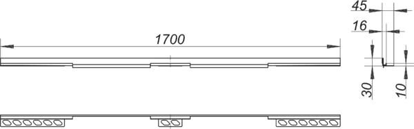 DALLMER CeraWall Individual Duo Duschrinne