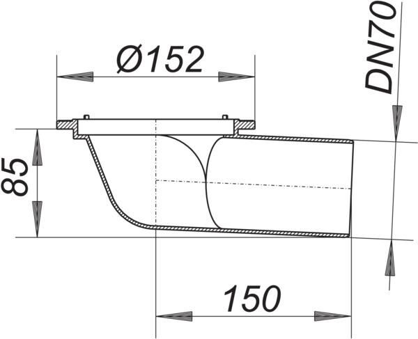 DALLMER Balkonablaufgehäuse 83