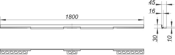 DALLMER CeraWall Individual Duo Duschrinne