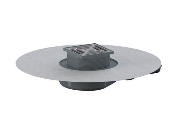 DALLMER Bodenablauf DallDrain Pure Plan OM, DN 40, 100 x 100 mm