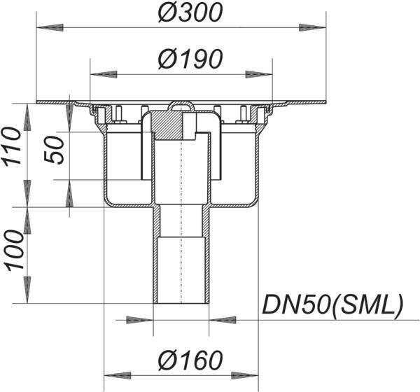 DALLMER Serie 15 Ablaufgehäuse 61 GA