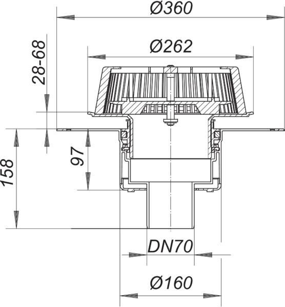 DALLMER SuperDrain 62 Dachablauf