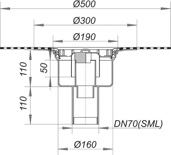 DALLMER Serie 15 Ablaufgehäuse 61 GA