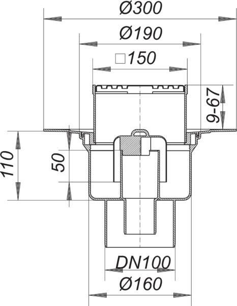 DALLMER Serie 15 Bodenablauf 61