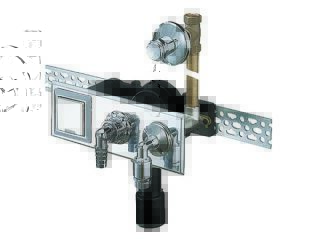 DALLMER Wandeinbau-Waschgeräte-Siphon 405