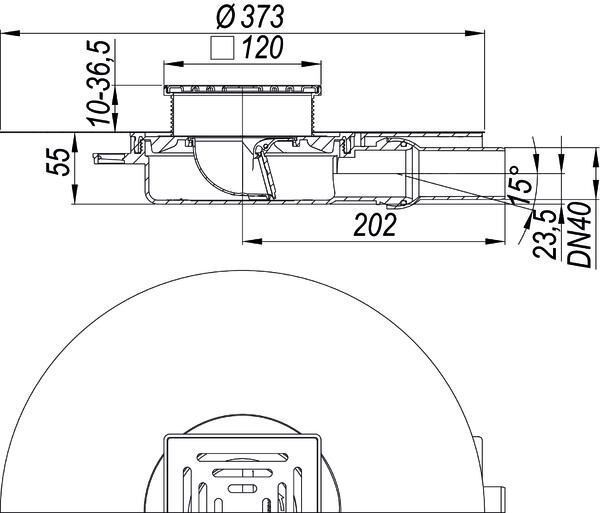 DALLMER DallDrain Select Plan Bodenablauf