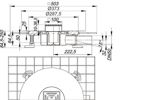 DALLMER CeraDrain Select Bodenablauf 
