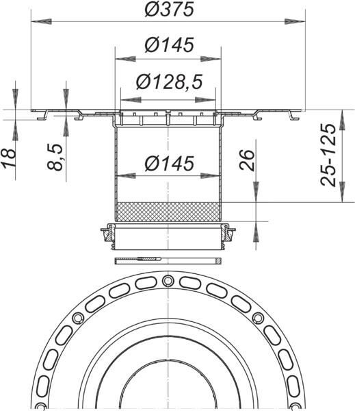 DALLMER Aufstockelement TistoDrain S 15