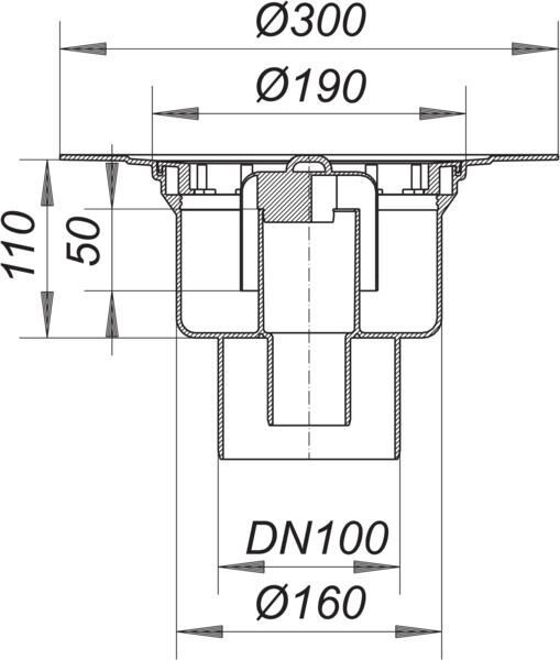 DALLMER Serie 15 Ablaufgehäuse 61 HAT