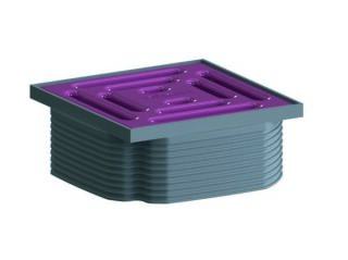DALLMER Aufsatz DallDrain Pure, telemagenta, 100 x 100 mm