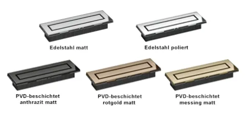 Materialvarianten CeraNiveau