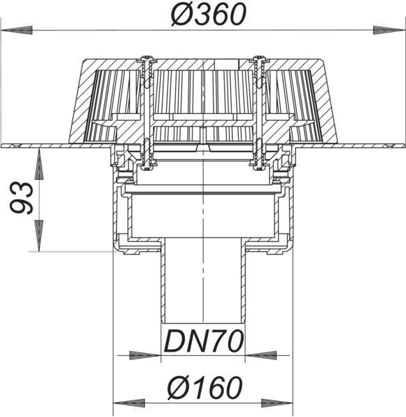 DALLMER SuperDrain 62 Dachablauf