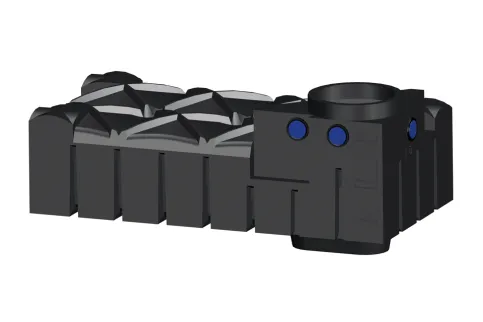 Minimale Einbautiefe, geringer Erdaushub: Flachtank F-Line
