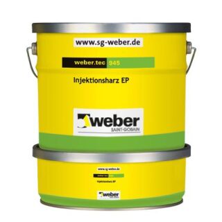 weber.tec 945, 2-Komponenten Injektionsharz zur kraftschlüssigen Injektion oder zum Verguss von Rissen in Beton und Mauerwerk