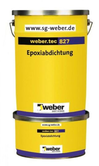 weber.tec 827, Reaktionsharzbeschichtung zur Erstellung von Verbundabdichtungen