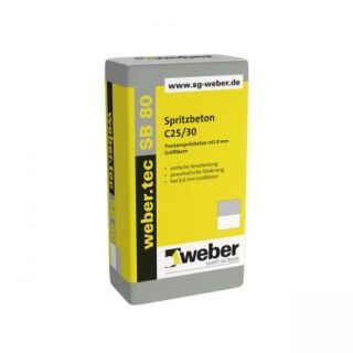 weber.tec SB, Trockenspritzbeton