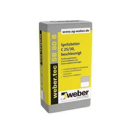 weber.tec SB, Trockenspritzbeton