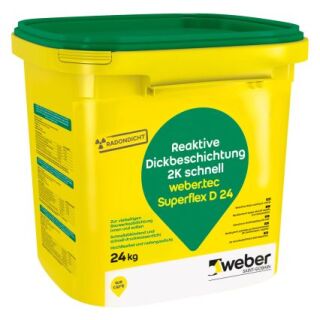 weber.tec Superflex D24, Dickbeschichtung, Reaktivabdichtung 