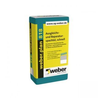 weber.plan 818, Ausgleich- und Reparaturspachtel
