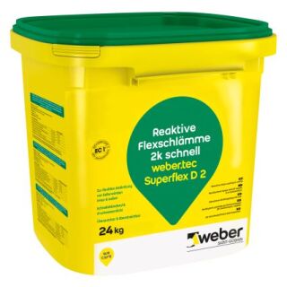 weber.tec Superflex D 2, 2‑komponentige, flexible Dichtschlämme