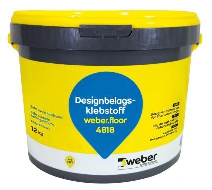 weber.floor 4818, Dispersionsklebstoff für PVC‑Designbeläge (LVT)