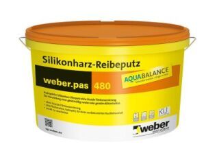 weber.pas 480 AquaBalance, 2,0 mm, Silikonharz-Reibeputz