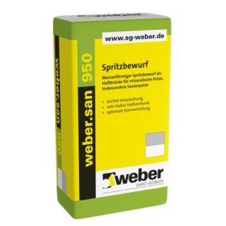 weber.san 950, Spritzbewurf