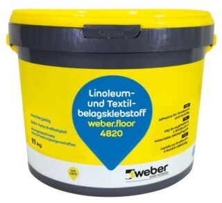 weber.floor 4820, Dispersionsklebstoff für Linoleum- und Textilbeläge