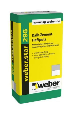 weber.star 295 1,0 mm, Kalk-Zement-Haftputz