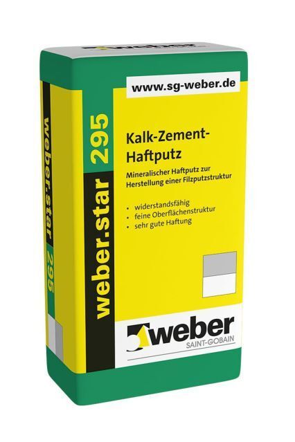 weber.star 295 1,0 mm, Kalk-Zement-Haftputz