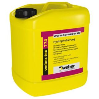 weber.tec 774, Oberflächenhydrophobierung