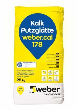 weber.cal 178, Mineralische Kalk-Putzglätte