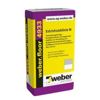 weber.floor 4933, Estrichsiebline