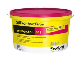 weber.ton 411 AquaBalance, Silikonharz-Fassadenfarbe