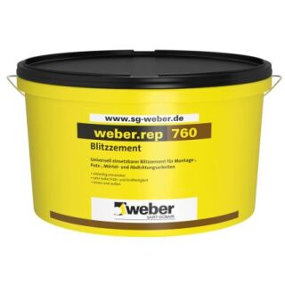 weber.rep 760, Schnellbindezement
