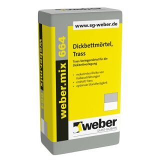 weber.mix 664 Trass-Verlegemörtel