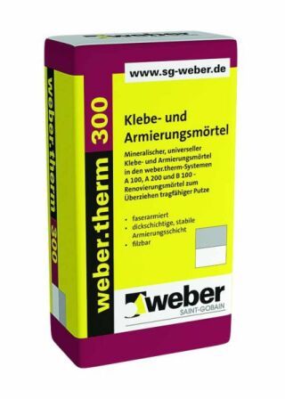 weber.therm 300, Klebe- und Armierungsmörtel