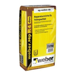 weber.rep R4, Reparaturmörtel und Feinspachtel