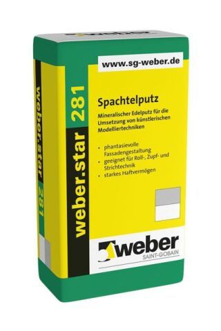 weber.star 281 0,5 mm, Mineralischer Edelputz, Spachtelputz