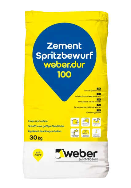 weber.dur 100 Zement-Spritzbewurf
