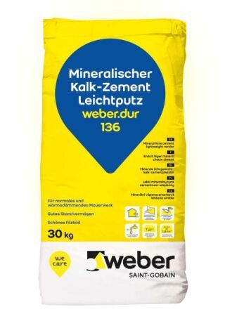 weber.dur 136 Mineralischer Leichtputz