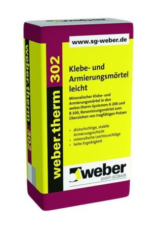 weber.therm 302, Klebe- und Armierungsmörtel
