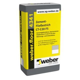 weber.floor 4341 40kg/Sack Zement-Fließestrich CT-C20-F5