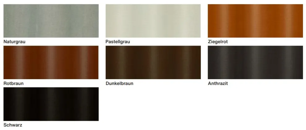 Farbübersicht für W177 – 5,5 und W177 – 6,5