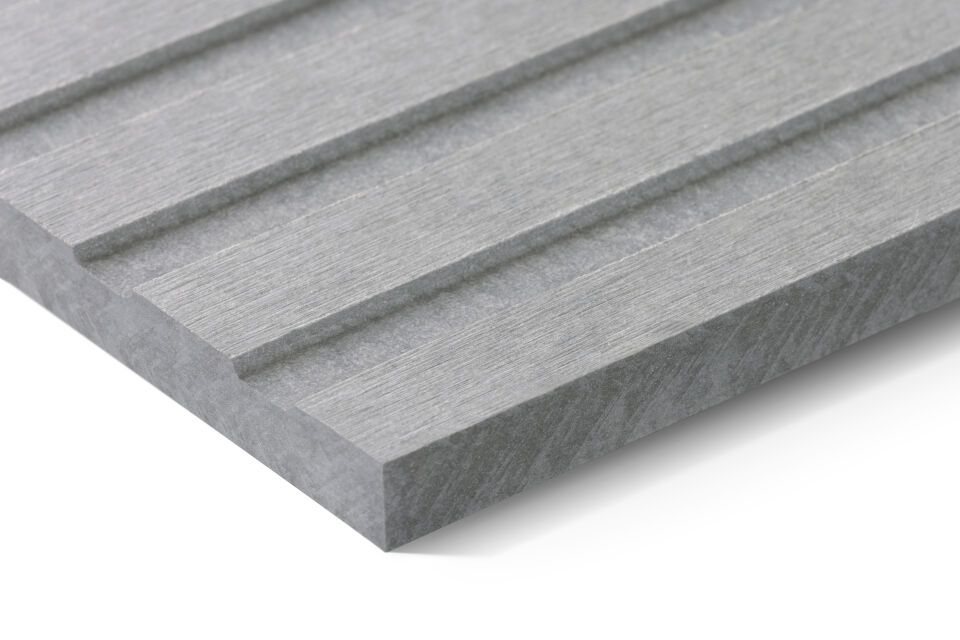 Fassadenplatten Patina Inline NXT P 020 hellgrau 9,5 x 1250 x 2500 mm