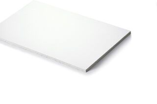 Fassadenplatten Plank Original CP 210 Reinweiß glatt 8 x 180 x 3600 mm