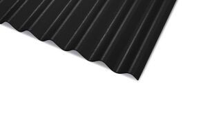 Wellplatte W 177-5.5 Schwarz 6 x 918 x 1250 mm