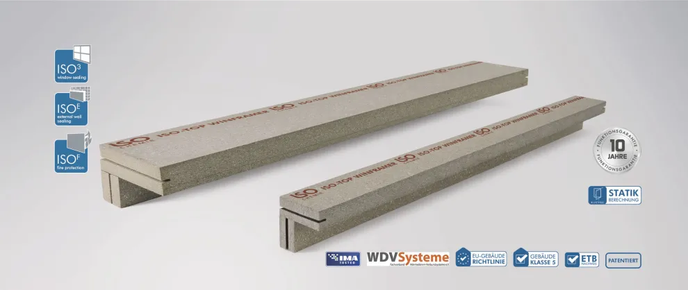 VORWANDMONTAGESYSTEM ISO-TOP WINFRAMER „TYP 1“ E30 FÜR BRANDSCHUTZFASSADEN